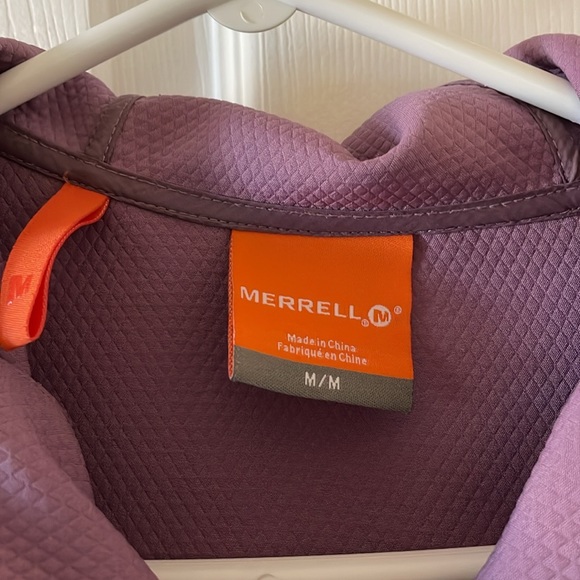 Merrell mauve pink hiking jacket with hood hoodie zip up - Picture 4 of 6